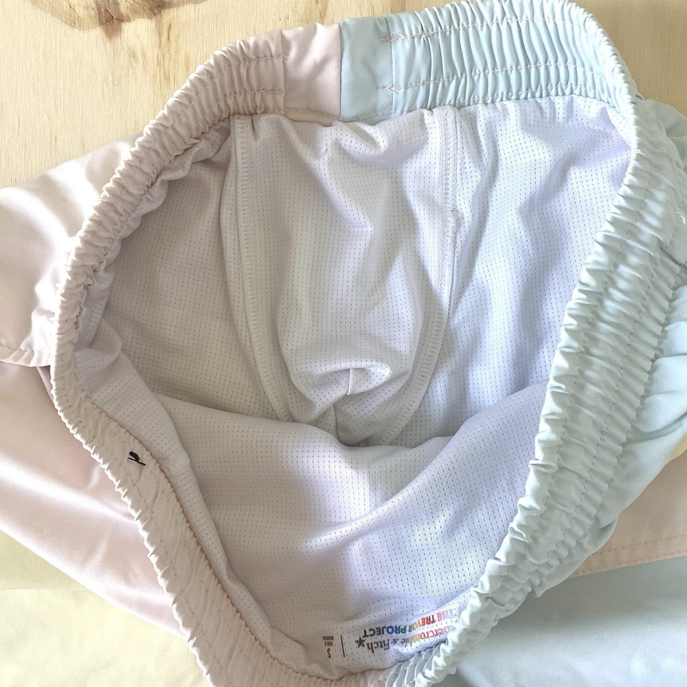 Abercrombie & Fitch Men's Swim Trunks Shorts Color Block Pastel Size Small - Picture 6 of 6